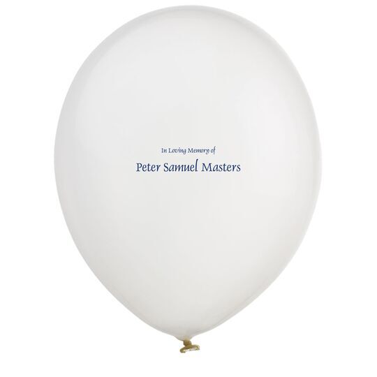 Memorial Latex Balloons